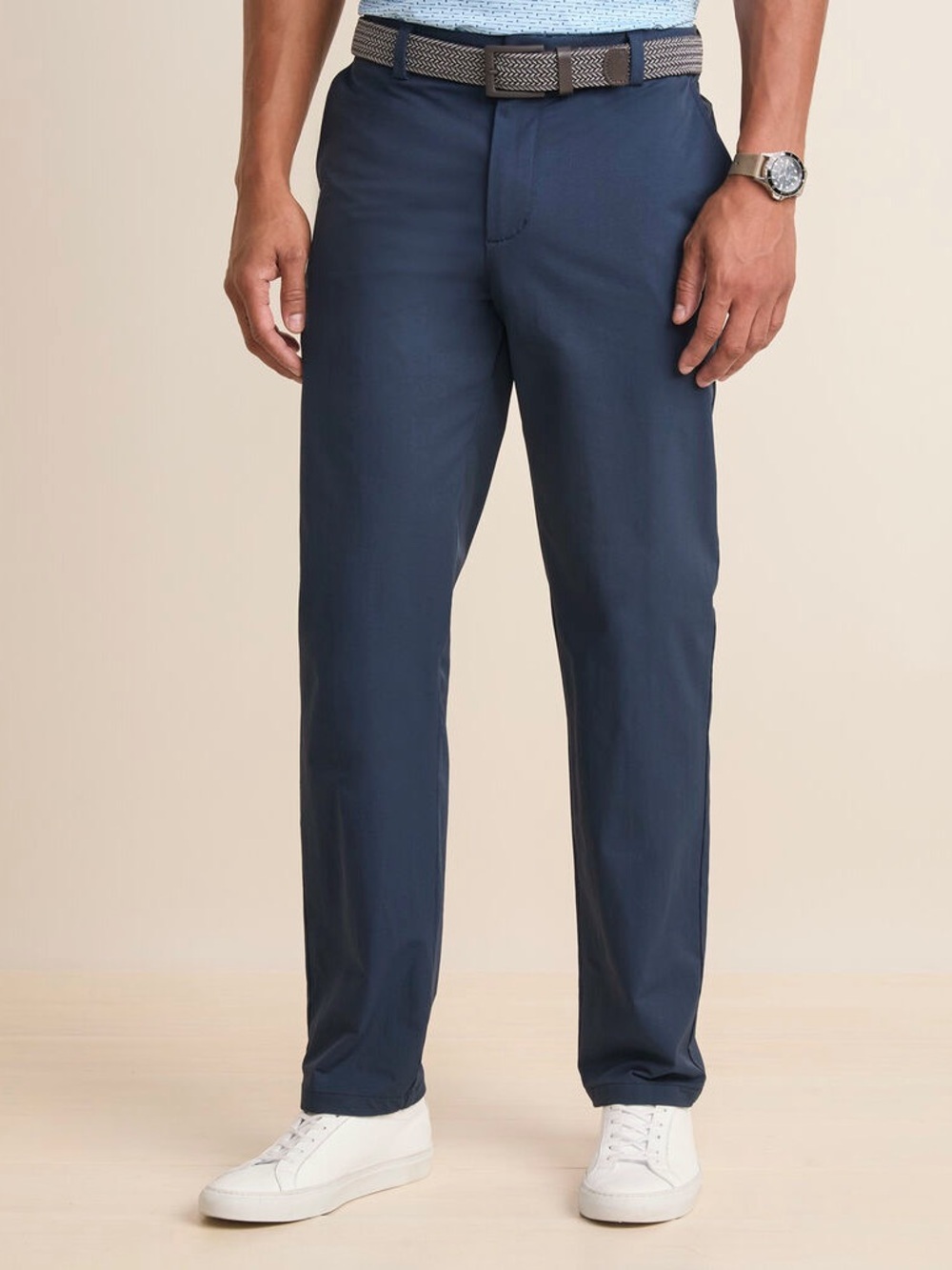 Vineyard Vines Men's On-The-Go Stretch Performance Pants Blue Blazer Navy 30x30 - Picture 2 of 15